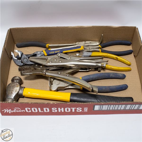 FLAT W/VARIOUS HAND TOOLSGARAGE SURPLUS