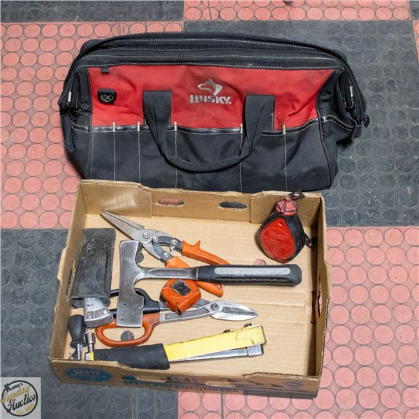 ROOFING TOOLS & HUSKY TOOL BAG