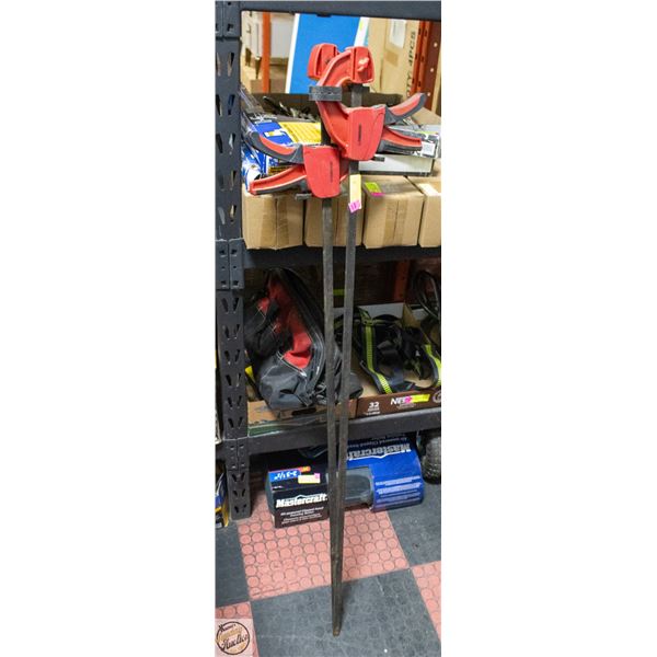 PAIR OF 85X1200MM RED BLACK POWERFIST