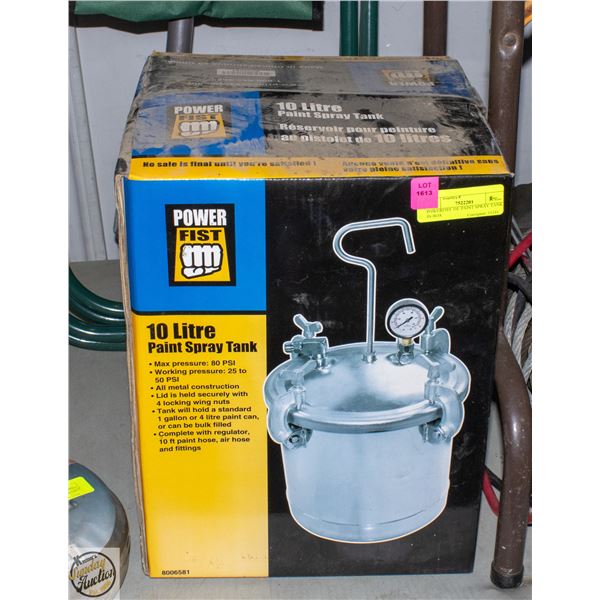 POWERFIST 10L PAINT SPRAY TANK IN BOX