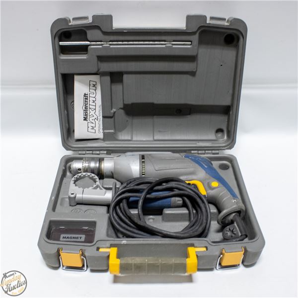 MASTERCRAFT MAXIMUM 1/2" HAMMER DRILL+DRILL BITS