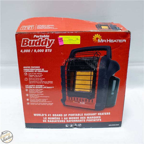 PORTABLE BUDDY RADIANT HEATER WITH BOX