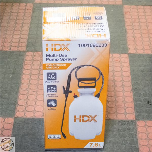 NEW HDX MULTI-USE PUMP SPRAYER 7.6L ADJUSTABLE
