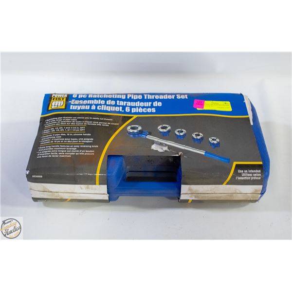 POWETFIST 6PC RATCHETING PIPE THREADER SET
