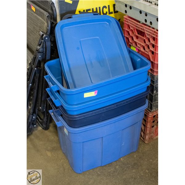 LOT OF STORAGE TOTES
