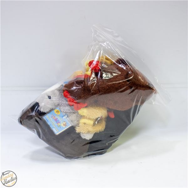 5 NEW OLD STOCK WEBKINS STUFFIES WITH ONLINE CODES