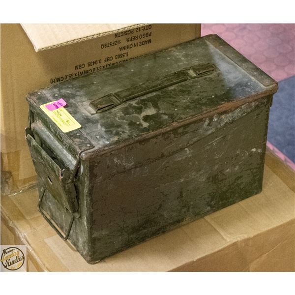 AMMUNITION VINTAGE STORAGE BOX METAL