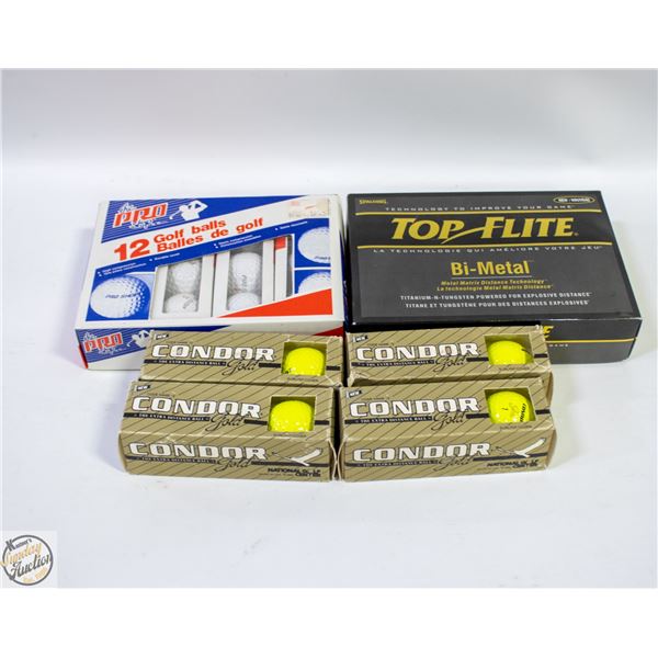 3 DZ NEW VINTAGE GOLF BALLS