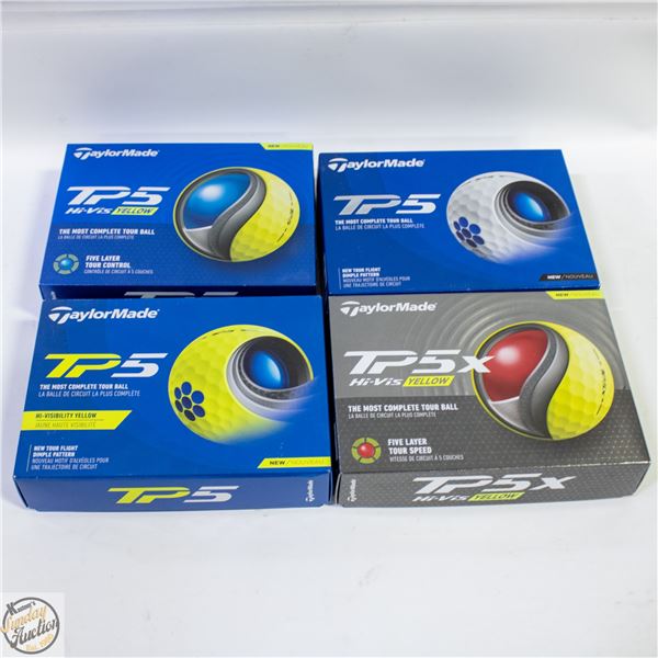 4 DZ NEW TAYLORMADE TP5 GOLF BALLS