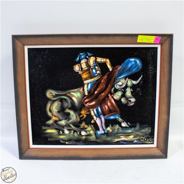 MATADOR SPANISH BULL FIGHTING VELVET