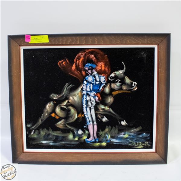 MATADOR SPANISH BULL FIGHTING VELVET