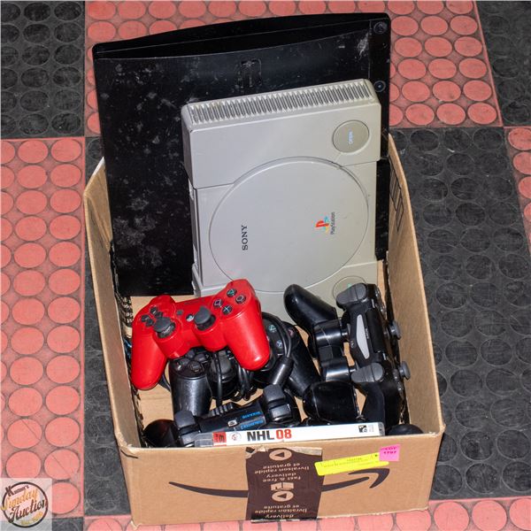 UNTESTED SONY PLAYSTATION LOT - NO CORDS TO TEST