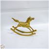 Image 1 : BRASS ROCKING HORSE