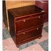 Image 1 : TWO DRAWER WOODEN FILE CABINET H-31"