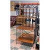 Image 1 : LARGE CAST IRON BAKERS RACK WITH 4 SHELVES H-70"