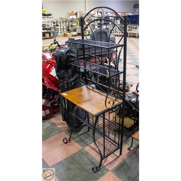 MEDIUM SIZE BAKERS RACK WITH SHELVES H-59.5"