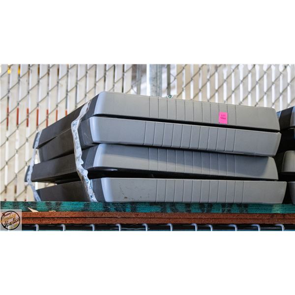 4 TIER RESIN SHELVING UNIT UNASSEMBLED