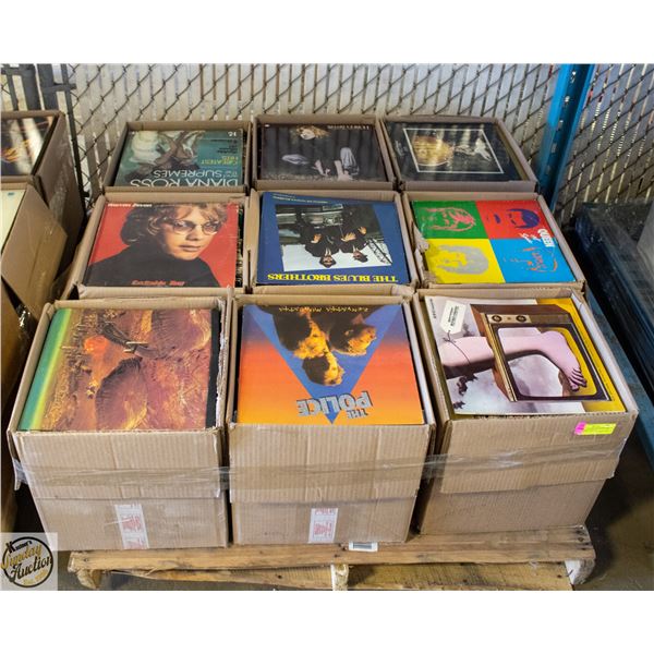 PALLET OF RECORDS: ROCK, POP, COUNTRY & MORE