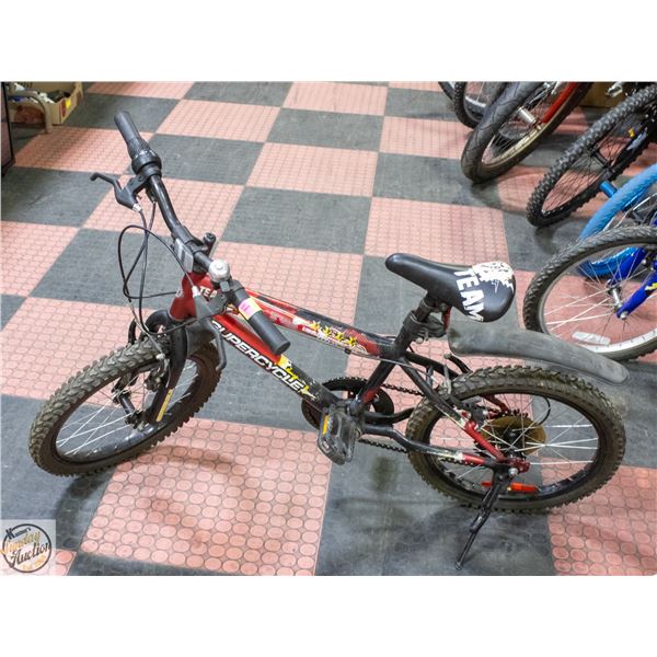 SUPERCYCLE 8 TEAM 18" KIDS BIKE WITH BELL