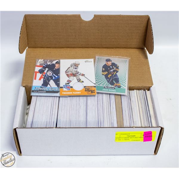 HOCKEY CARDS 2017-2021 MIXED LOT 300+ CARDS,