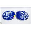 Image 1 : LOT 2 VTG BOCH / BELGIUM DELFT 10" LATE 19TH CEN.