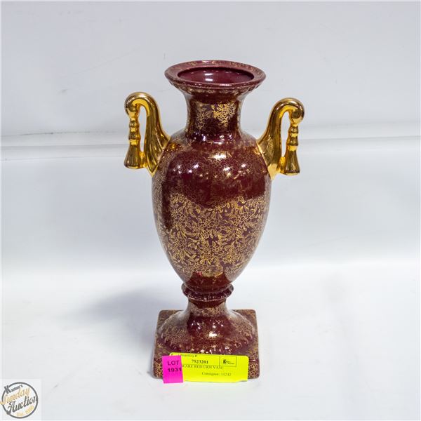 EMPIRE WARE RED URN VASE