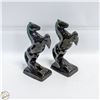 Image 1 : 9" BLUE MOUNTAIN HORSE REARING BOOKENDS