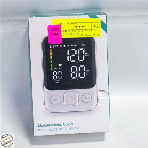 BLOOD PRESSURE MONITOR ABS_LED DIGITAL