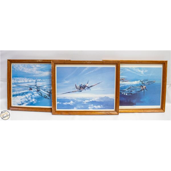 ROBERT BAILEY SIGNED & NUMBERED AVIATION 3PC