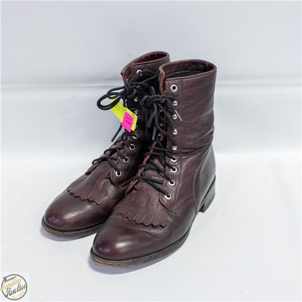 ZECUDA BOOTS BY DAN POST FRINGE MENS 7 EW