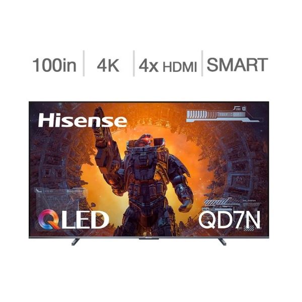 HISENSE 100" 4K UHD 4XHDMI SMART QLED TV MODEL QD7N