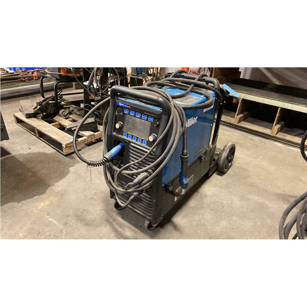 MILLER MILLERMATIC 255 PROFESSIONAL PORTABLE MIG WELDER ON MOBILE CART