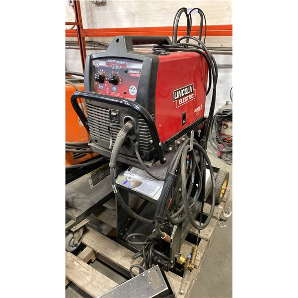 LINCOLN ELECTRIC MIG-PAK 140 NASCAR PERFORMANCE WIRE FEEDER MIG WELDER ON MOBILE CART