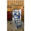 Image 1 : BLUE MOBILE WAREHOUSE STAIRS APPROX 8' TO STANDING PLATFORM