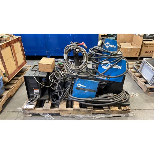 PALLET OF ASSORTED MILLER WELDERS *CONDITION UNKNOWN*