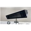 Image 1 : AURA WALL MOUNTED ELECTRIC SHOP HEATER WITH POWERFIST INDUSTRIAL WALL MOUNT FAN