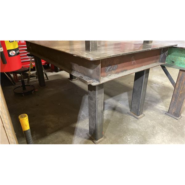 1/2" THICK TOP METAL SHOP TABLE APPROX 97"L X 49"D X 40"H