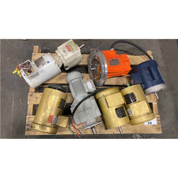 PALLET OF ASSORTED INDUSTRIAL ELECTRIC MOTORS