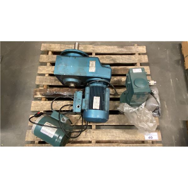 SEW EURODRIVE GEAR MOTOR, BALDOR ELECTRIC MOTOR & GEARBOX