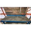 Image 5 : BLUE METAL WORKBENCH WITH WOOD BACK BOARD APPROX 96"L X 32"D X 85"H