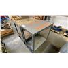Image 1 : 2 GREY METAL 2 TIER SHOP CARTS
