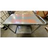 Image 3 : 2 GREY METAL 2 TIER SHOP CARTS