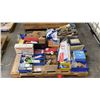 Image 1 : PALLET OF ASSORTED WELDING ITEMS- WELDING TIPS, WELDING CAPS, TUNGSTEN ELECTRODES, JUMP LINERS,