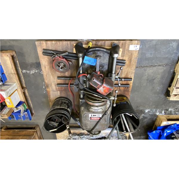 RIDGID 535 HEAVY DUTY PIPE THREADING MACHINE ASSORTED ATTACHMENTS