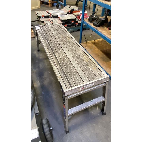 WERNER 48"L X 16"D X 1' 8" H FOLDING ALUMINUM PLATFORM