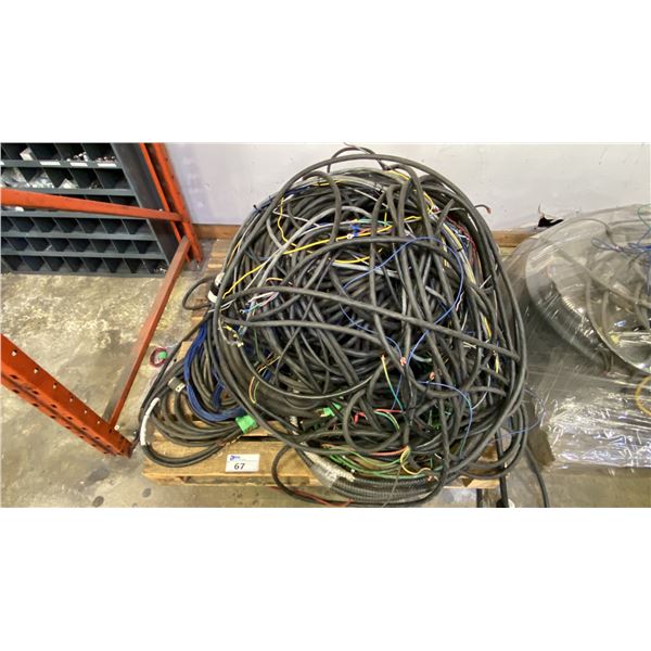 PALLET OF ASSORTED WELDING/ELECTRICAL CABLES