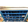 Image 2 : ORANGE METAL 72 SECTION PARTS STORAGE SHELF APPROX 35"W X 12"D X 42"H & BLUE 40 SECTION PARTS