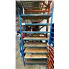 Image 3 : 2 BLUE METAL ADJUSTABLE STORAGE SHELVES APPROX 39"W X 13"D X 84"H EACH