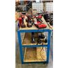 Image 3 : METAL WOOD TOP 3 TIER STORAGE SHELF APPROX 49"L X 24"D X 34"H