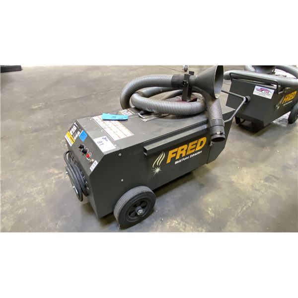 FRED MINI-VAC 1.5HP PORTABLE WELDING FUME EXTRACTOR